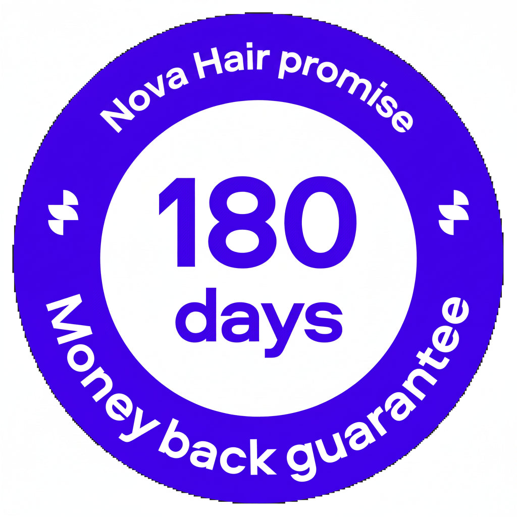 Nova Hair 30-day money-back and support guarantee